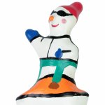 Condomerie Snowboarder XL artystyczny model prezerwatywy ręcznie malowany, kolekcjonerski