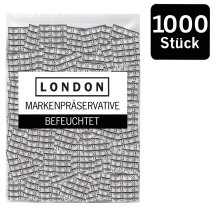London Classic 1000 szt. prezerwatywy lateksowe, silikonowe, transparentne, regularny rozmiar