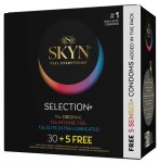 SKYN Selection+ 35 szt. zestaw prezerwatyw bez lateksu, różne warianty, Sensoprene