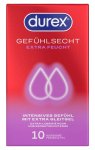 Durex Gefuhlsecht Extra Feucht 10 szt. anatomiczne prezerwatywy, silnie nawilżane