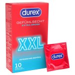Durex Gefuhlsecht Extra Gross 10 szt. prezerwatywy XXL, anatomiczne, silikonowe