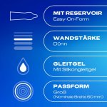 Durex Gefuhlsecht Extra Gross 10 szt. prezerwatywy XXL, anatomiczne, silikonowe