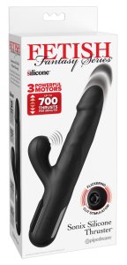 Fetish Fantasy Series Sonix Thruster czarny 22 cm – silikonowy model wielofunkcyjny z dynamicznym ruchem