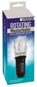 Stroker Rotating Clear automatyczna maszyna intymna z obrotowym systemem 360°, przezroczysta