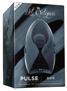 Hot Octopuss Pulse Duo 2025 intymny masażer z technologią PulsePlate, czarny, pilot