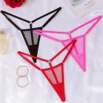 Chilirose CR 4856 Mikro Stringi Siatkowe Czarne L/XL – regulowane, minimalistyczny design