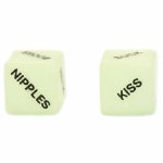 Shots Toys Glowing Dice zestaw świecących kostek do gry dla par, 2 sztuki, zadania