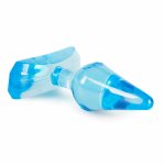 TOYZ4LOVERS Anal Plug Motyl Transparentny Niebieski 7 cm TPE, przyssawka, anatomiczny