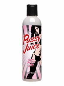 XR Brands Pussy Juice żel nawilżający o zapachu intymnym 244 ml, lekka konsystencja