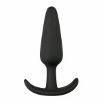 EasyToys Plug S z Silikonu Medycznego – Anatomiczny model, czarny, kompaktowy