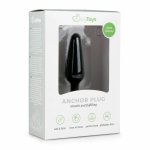 EasyToys Plug S z Silikonu Medycznego – Anatomiczny model, czarny, kompaktowy