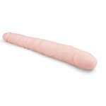 TOYJOY Flexible Duo – Podwójny model silikonowy, anatomiczny, 44 cm, czarny