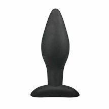 Easytoys Medium Plug Anatomiczny Korek Silikonowy Czarny, ergonomiczny model