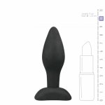 EasyToys Plug Silikonowy Czarny S komfortowy model anatomiczny dla początkujących