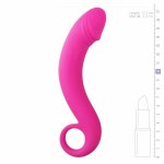 EasyToys Prostate Model Curved silikonowy, anatomiczny, wygięty 17,5 cm czarny