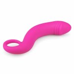 EasyToys Prostate Model Curved silikonowy, anatomiczny, wygięty 17,5 cm czarny