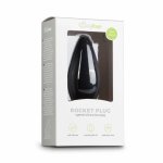 Kiotos Large Plug czarny silikonowy model anatomiczny z szeroką podstawą 13 cm