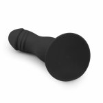 EasyToys Czarna Sonda Anatomiczna Silikonowa z przyssawką, model 19 cm