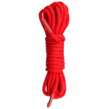 EasyToys Czerwony Sznur Bondage 10 m – wytrzymały nylonowy model, miękka struktura