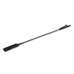 Ouch! Skórzany Bat Czarny z metalowymi elementami 45 cm – ergonomiczny uchwyt