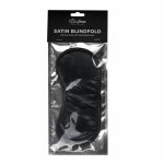 Rocks-Off Black Satin Mask – czarna satynowa opaska na oczy, komfortowy model