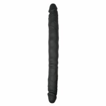 Sinner Gear model dwustronny silikonowy, elastyczny, czarny 40 cm – anatomiczny