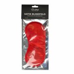 ToyJoy Red Satin Eye Mask – lśniąca satynowa opaska na oczy, czerwona, uniwersalna