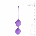 EasyToys Kulki Treningowe Podwójne fioletowe silikonowe 3,5 cm – model do ćwiczeń