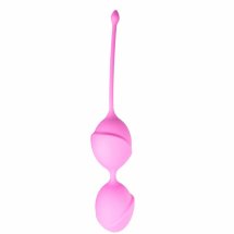EasyToys Kulki treningowe różowe dwie – model z silikonową powłoką do ćwiczeń mięśni