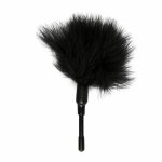 EasyToys Small Tickler Czarny – kompaktowe piorko do stymulacji, poręczny model
