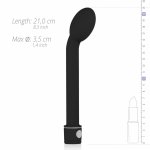 EasyToys Wibrujący Model G-Spot czarny, wodoszczelny, smukła anatomiczna konstrukcja