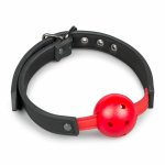 EasyToys Model Red – regulowany pasek z kulą PVC, intensywny czerwony kolor