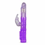 EasyToys Rabbit Vibrator Fioletowy – 12 trybów rotacji i wibracji, wodoodporny