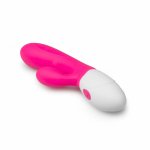 Aurora Vibe model Rabbit – silikonowa maszyna intymna, dwusilnikowa, fioletowa, 10 trybów, splash proof