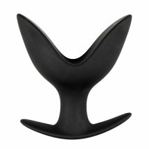 EasyToys Anchor Plug Medium – średni silikonowy korek anatomiczny, czarny, elastyczny, typu kotwica