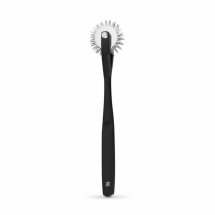 Sinner Gear Czarny Wartenberg Wheel 3-kołowy – precyzyjny model sensoryczny, stal nierdzewna