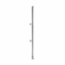 Sinner Gear Metalowy rozpor stalowy 60 cm z 4 pierścieniami, aluminium, srebrny, gładka powierzchnia