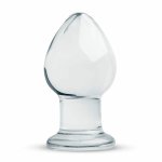 Glas No. 26 Szklana Anatomiczna Forma Intymna Medium z Gładką Powierzchnią