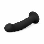 EasyToys Silicone Strap-On Bended Zestaw z Regulowaną Uprzężą i Anatomicznym Modelem, Czarny