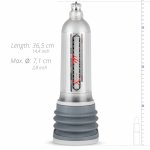 Bathmate HydroXtreme 11 Clear – system hydroterapii XL z ręczną pompką i zestawem akcesoriów