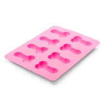 EasyToys forma silikonowa do lodu i wypieków 6 gniazd, anatomiczny kształt, różowa