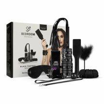 Secret Pleasure Chest Zestaw Black Fantasy – 10 elementów, regulowany zestaw akcesoriów