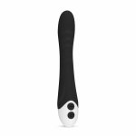EasyToys Lunar Vibe model silikonowy z żebrowaną powierzchnią, czarny, 10 trybów