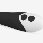 EasyToys Lunar Vibe model silikonowy z żebrowaną powierzchnią, czarny, 10 trybów
