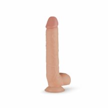 SilexD Elvin XL model anatomiczny z przyssawką 27,5 cm czarny, silikon TPE