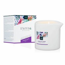 Exotiq świeca do masażu Violet Rose 200g, kwiatowy aromat, naturalne oleje