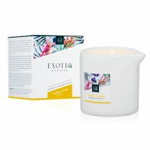 Exotiq świeca do masażu Ylang Ylang 200g, relaksujący olejek, naturalna formuła
