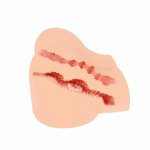 Kokos Olivia+ model dwukanałowy z realistyczną teksturą, beżowy, anatomiczny TPE