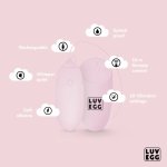LUV EGG Model Pink wibrujące jajko z pilotem, 12 trybów, silikon medyczny, wodoodporne