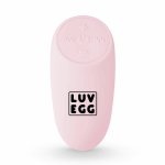 LUV EGG Model Pink wibrujące jajko z pilotem, 12 trybów, silikon medyczny, wodoodporne
